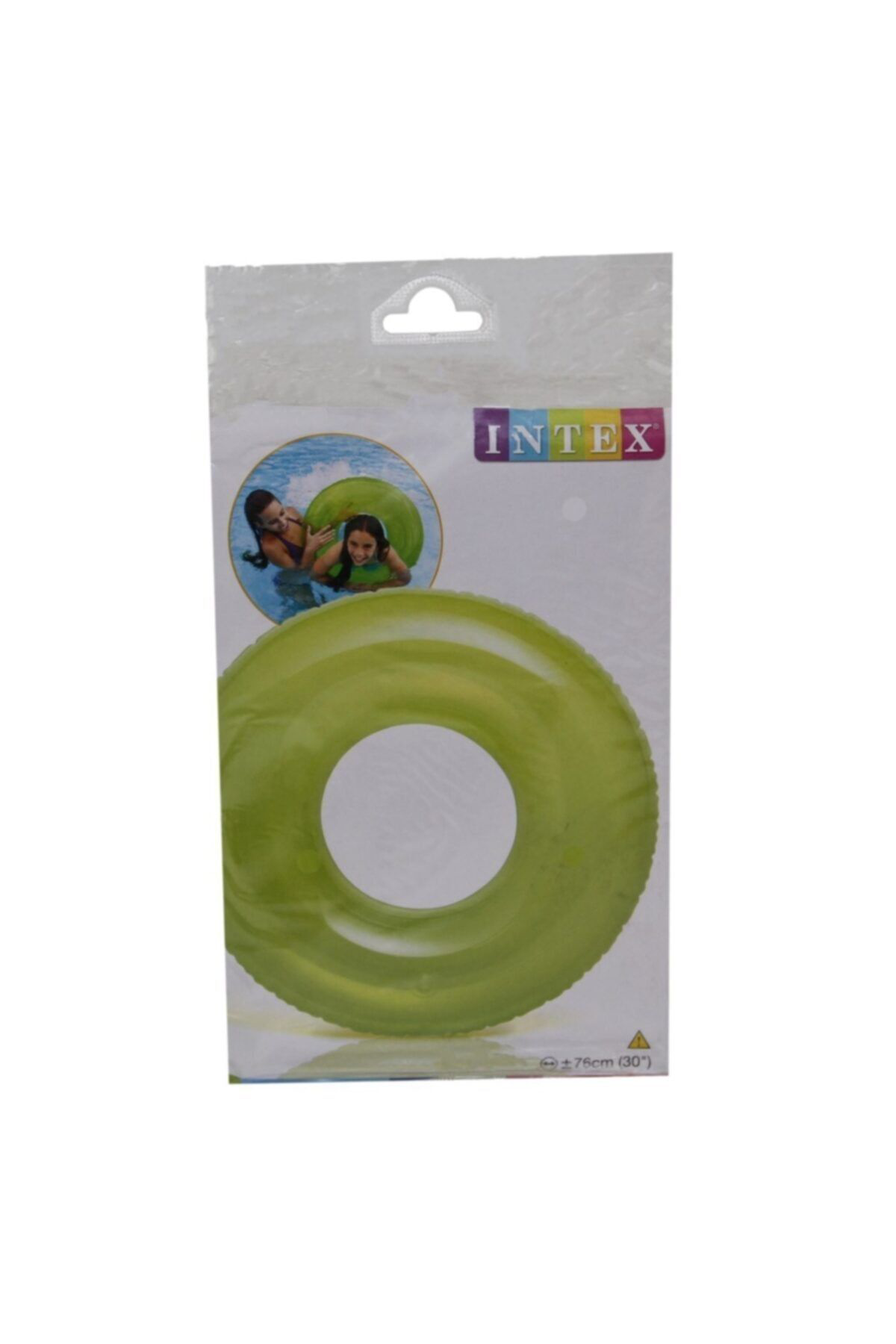 İntex 59260 Şeffaf Jumbo Şişme Simit 76 Cm