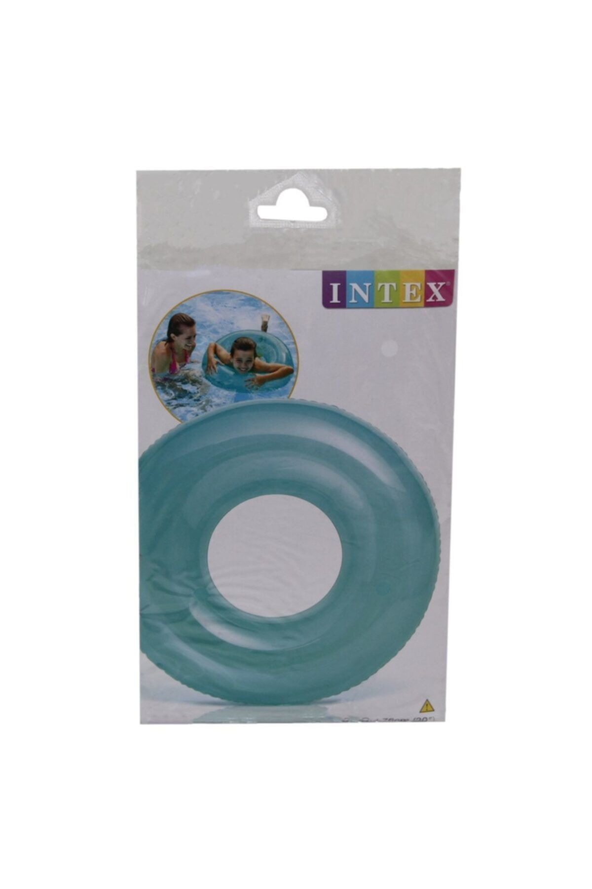 İntex 59260 Şeffaf Jumbo Şişme Simit 76 Cm