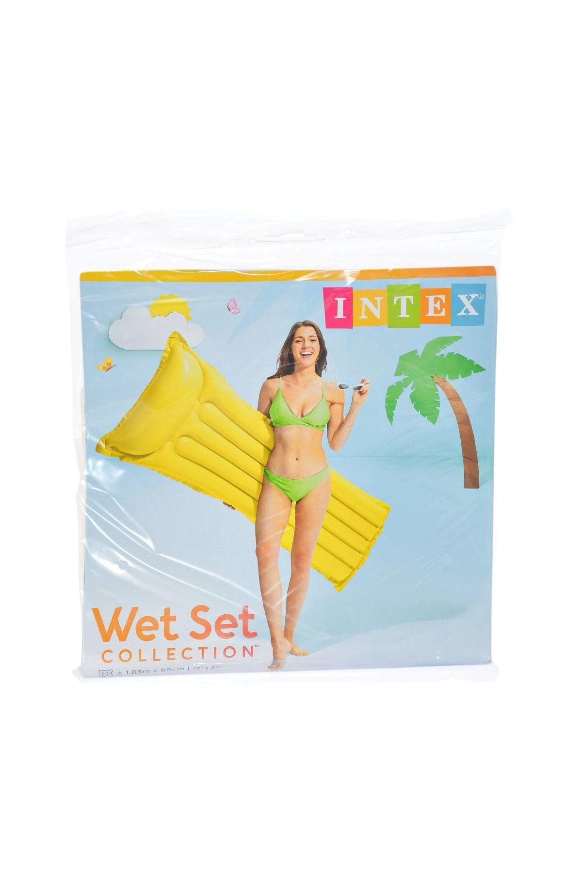Yusuftex 59703 İntex Renkli Deniz Yataği 183X69 Cm - 1 Adet Stokta Olan Gö