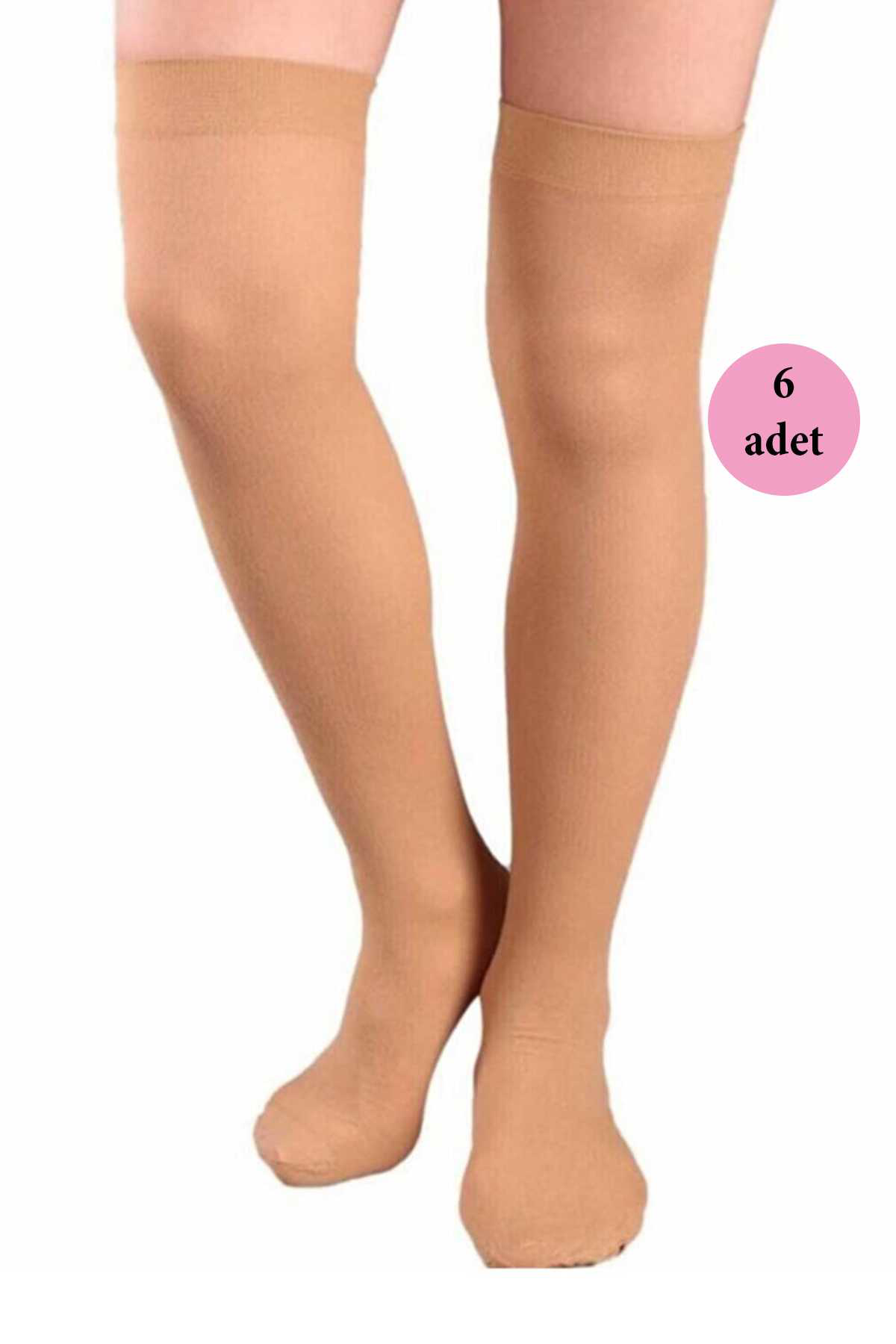 Just Cheap Store 6 Adet Mus Kaçmaz Lastikli Çorap 70 Denye 38 Bronz