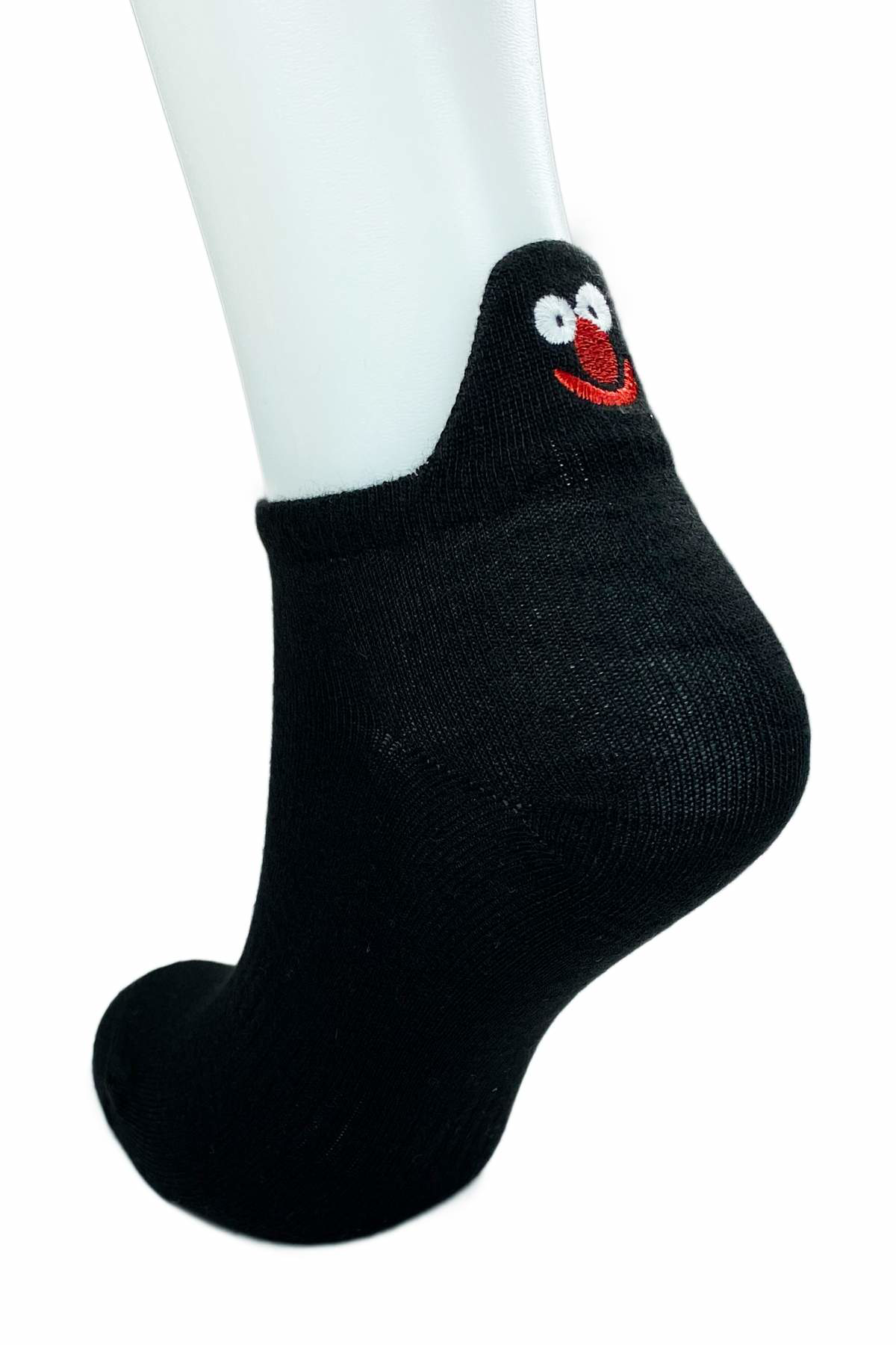 Just Cheap Store 6 Çift Emoji Desen Nakiş Baskili Kadin Pamuklu Bilek Çorap