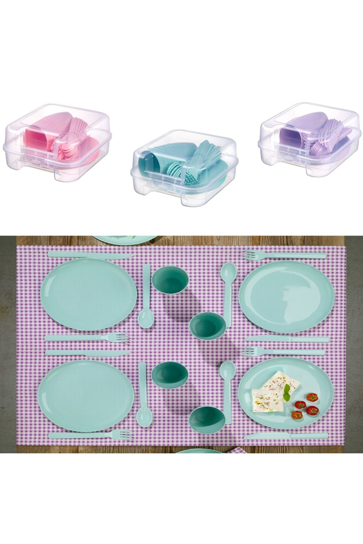 K&A 6 Kişilik Çantali Piknik Seti