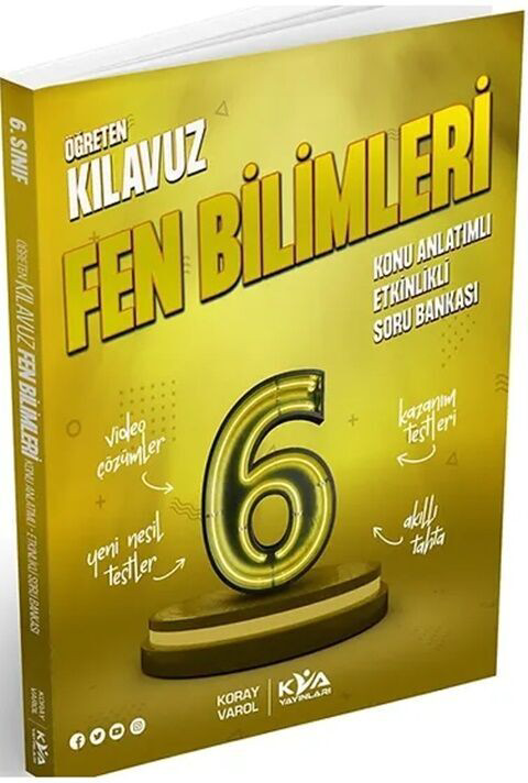 Koray Varol Akademi 6. Sinif Fen Bilimleri Öğreten Kilavuz Konu Anlatimli Etkinlikli 