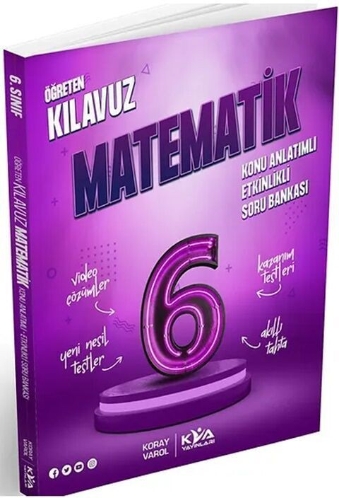 Koray Varol Akademi 6. Sinif Matematik Öğreten Kilavuz Konu Anlatimli Etkinlikli Soru