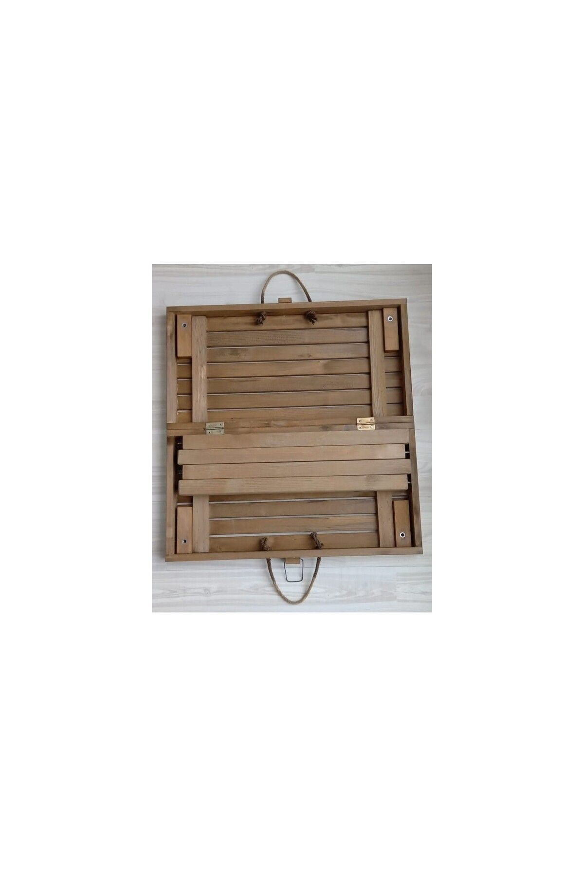 Woodenka 60X60 Cm – Çanta Masa- Katlanir Bahçe -Balkon - Teras – Kamp  - P