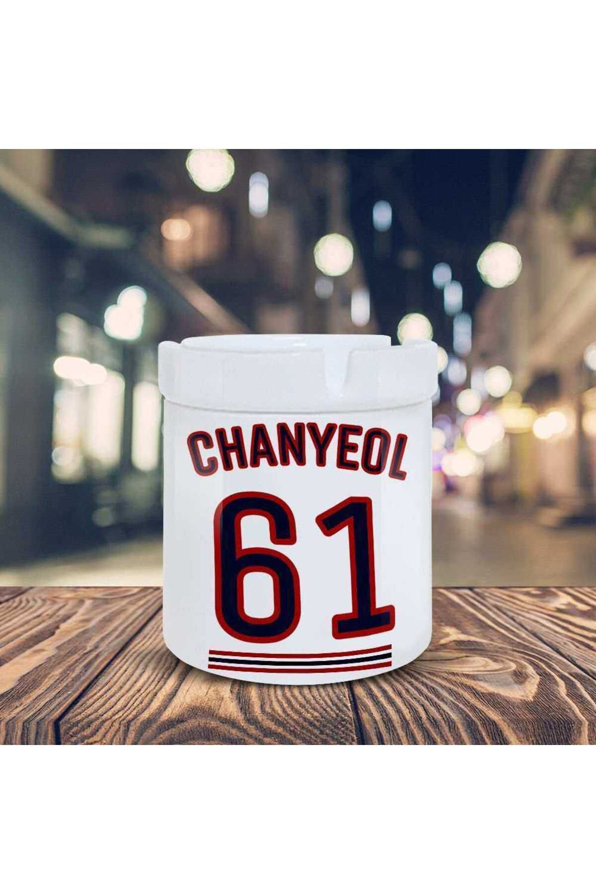 Asilmeydan 61 Chanyeol Yazi Baskili Küllük Seramik Kül Tablasi-36951