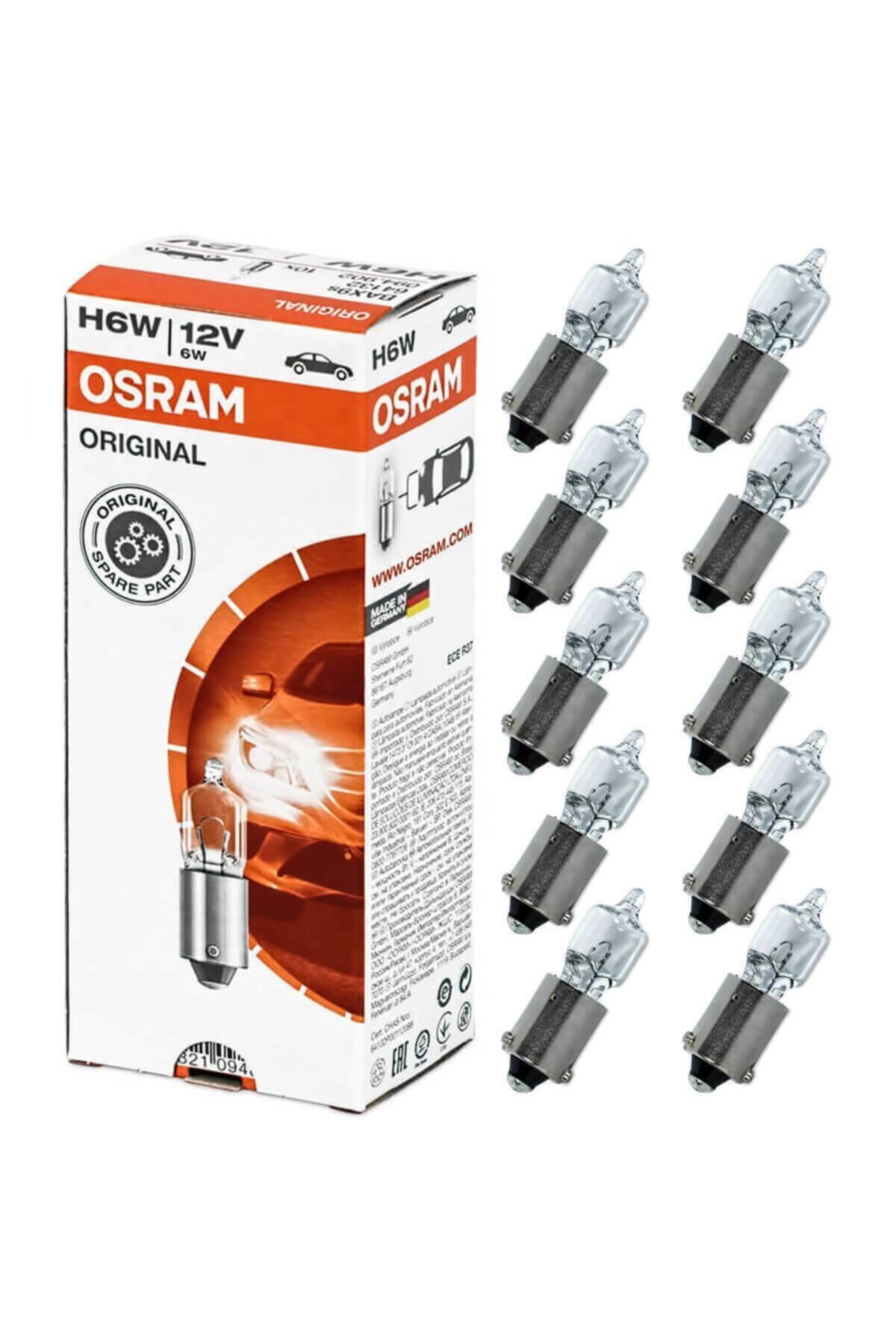 Osram 64132 Fs10 12 Volt Ampül H6 Halogen Park 10 Adet