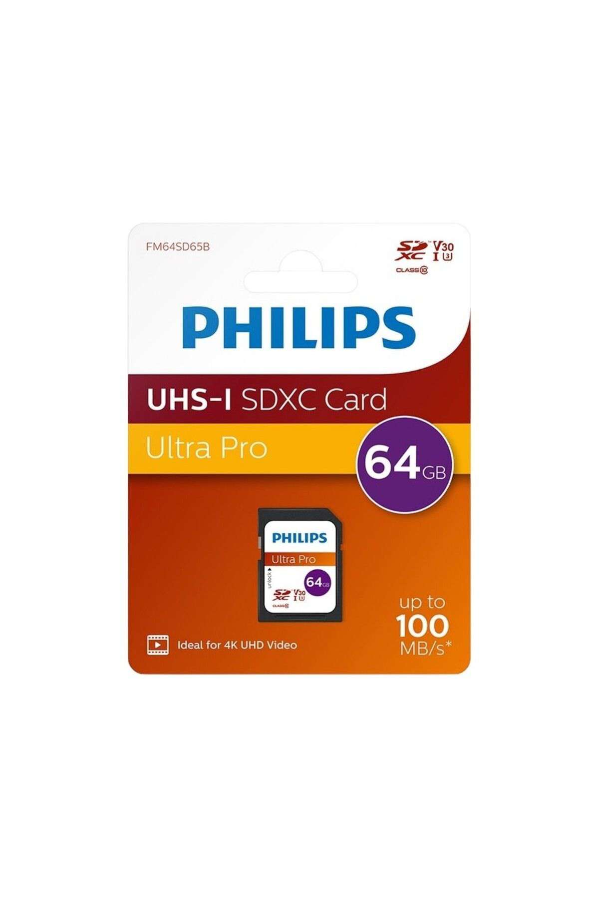 Philips 64Gb Sd Kart | Ultra Pro | V30 – Uhs-İ U3 – 4K Performansi