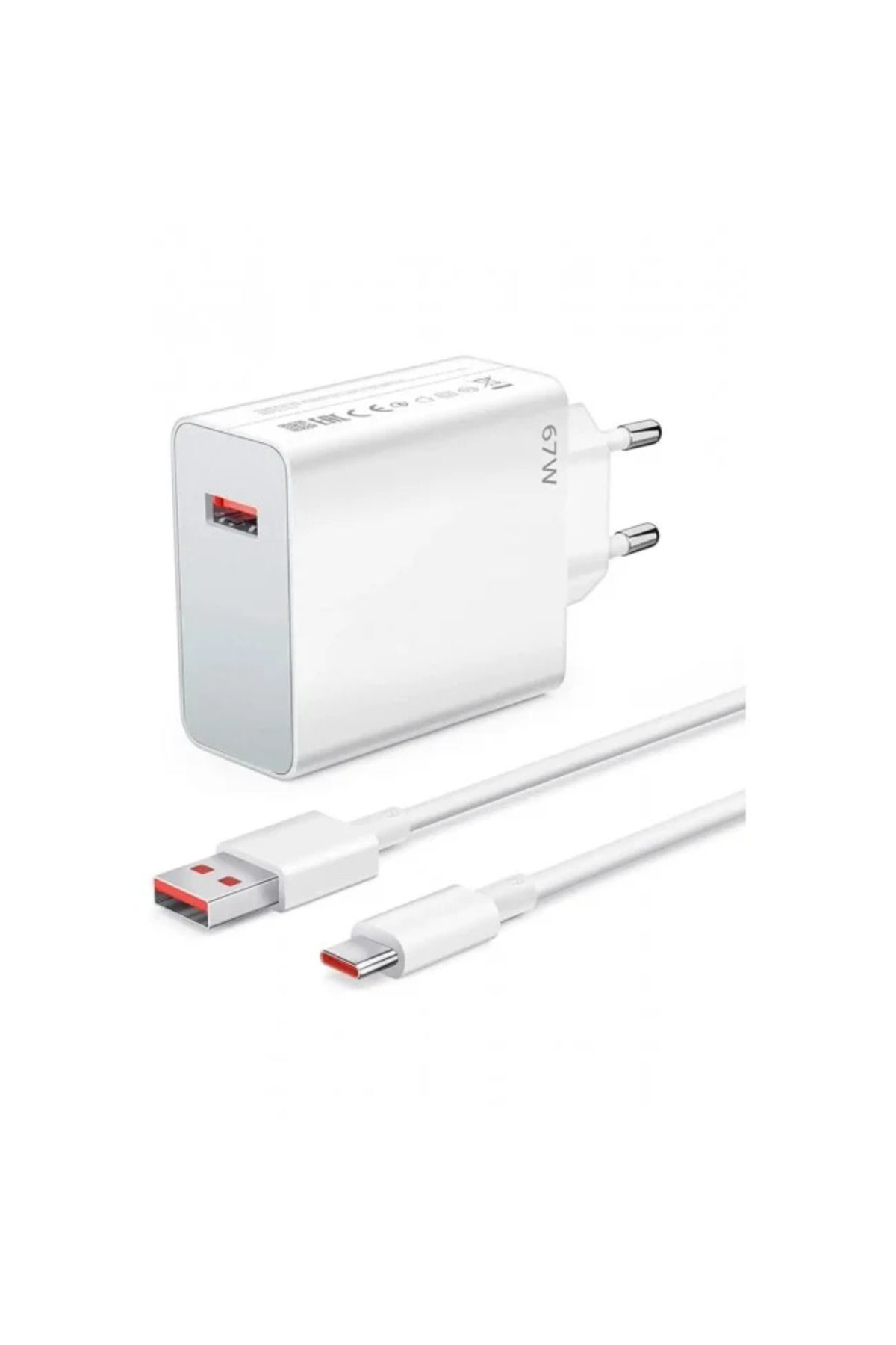 Pmr 67W Gan Xiaomi 13T İle Uyumlu Turbo Şarj Adaptörü Ve 6A Type C Ka