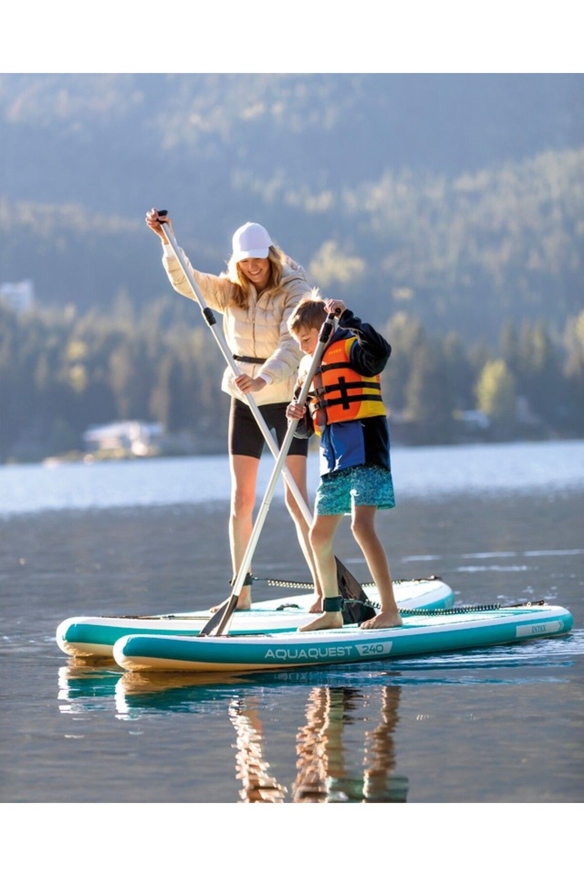 İntex 68242 Aqua Quest 320 Sup Paddle Board Seti 320X81x15cm (Sup Paddl
