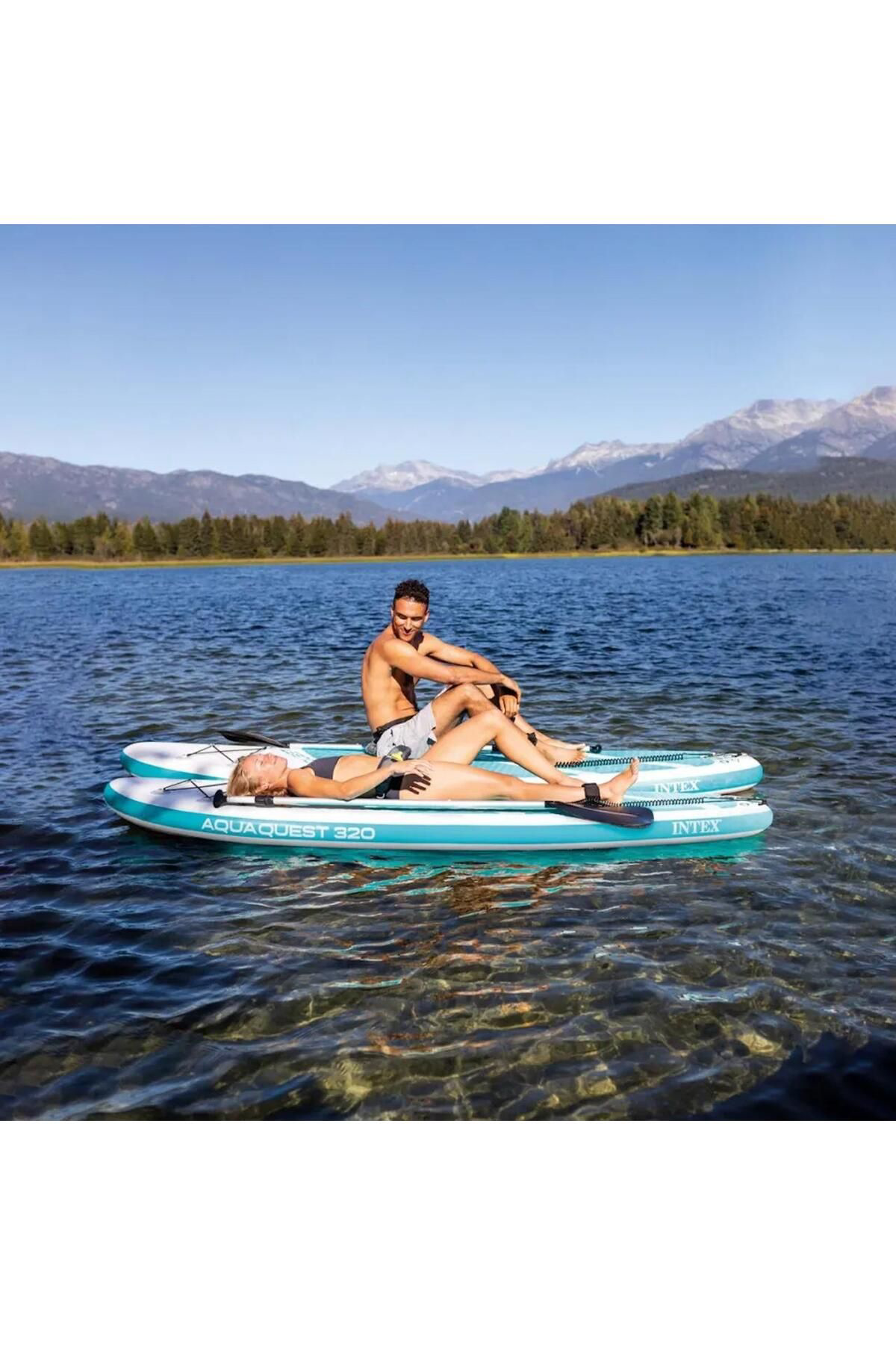 İntex 68242 Aqua Quest 320 Sup Paddle Board Seti 320X81x15cm (Sup Paddl