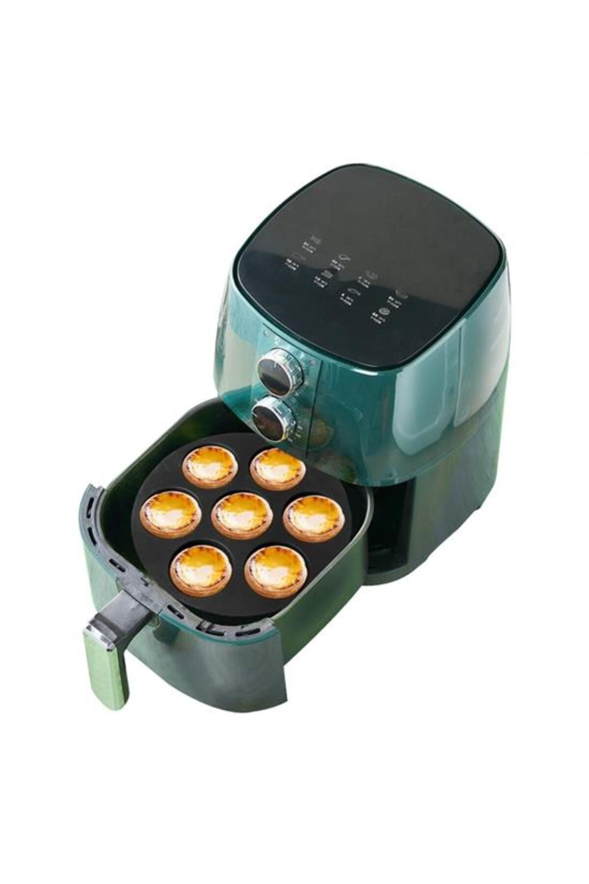 Ok Aksesuar 7 Gözlü Silikon Çok Amaçli Airfryer Muffin Cupcake Kek Ve Çörek P