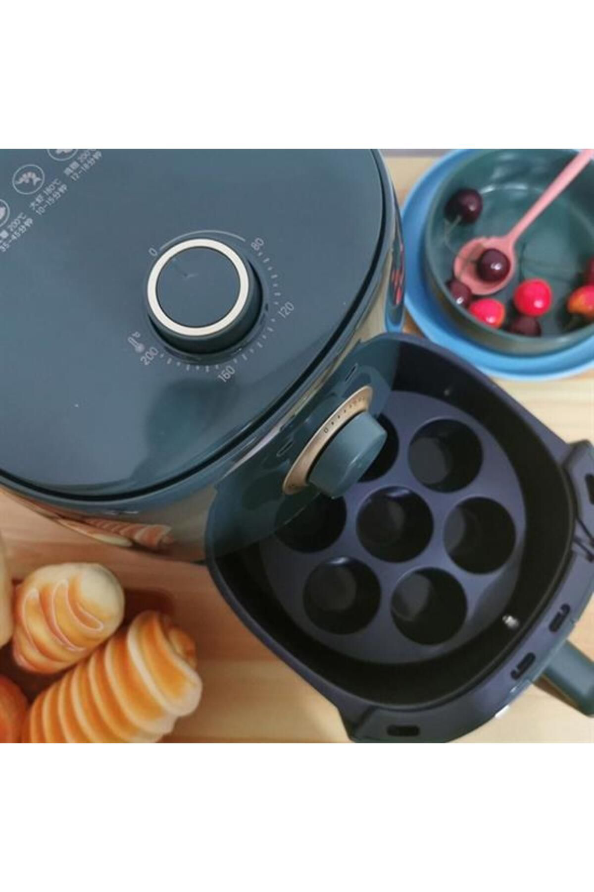 Ok Aksesuar 7 Gözlü Silikon Çok Amaçli Airfryer Muffin Cupcake Kek Ve Çörek P