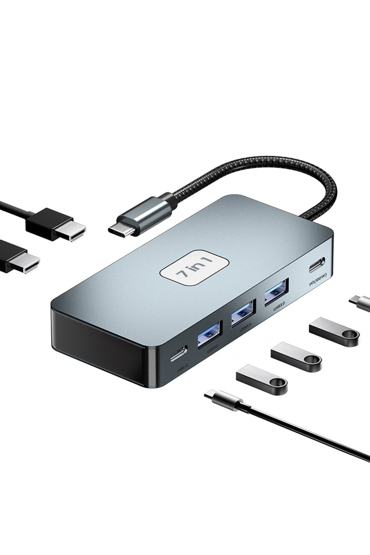Ok Aksesuar 7 İn 1 Usb-C Hub Go506089mt-25078