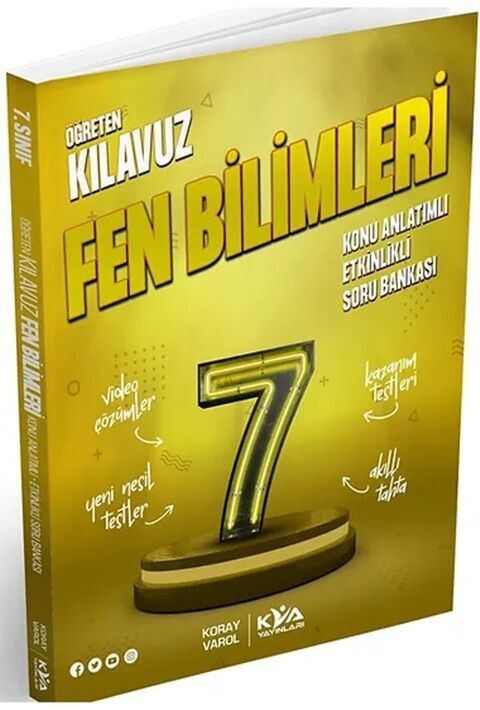 Koray Varol Akademi 7. Sinif Fen Bilimleri Öğreten Kilavuz Konu Anlatimli Etkinlikli 