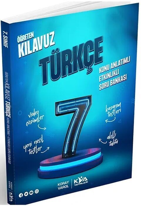 Koray Varol Akademi 7. Sinif Türkçe Öğreten Kilavuz Konu Anlatimli Etkinlikli Soru Ba