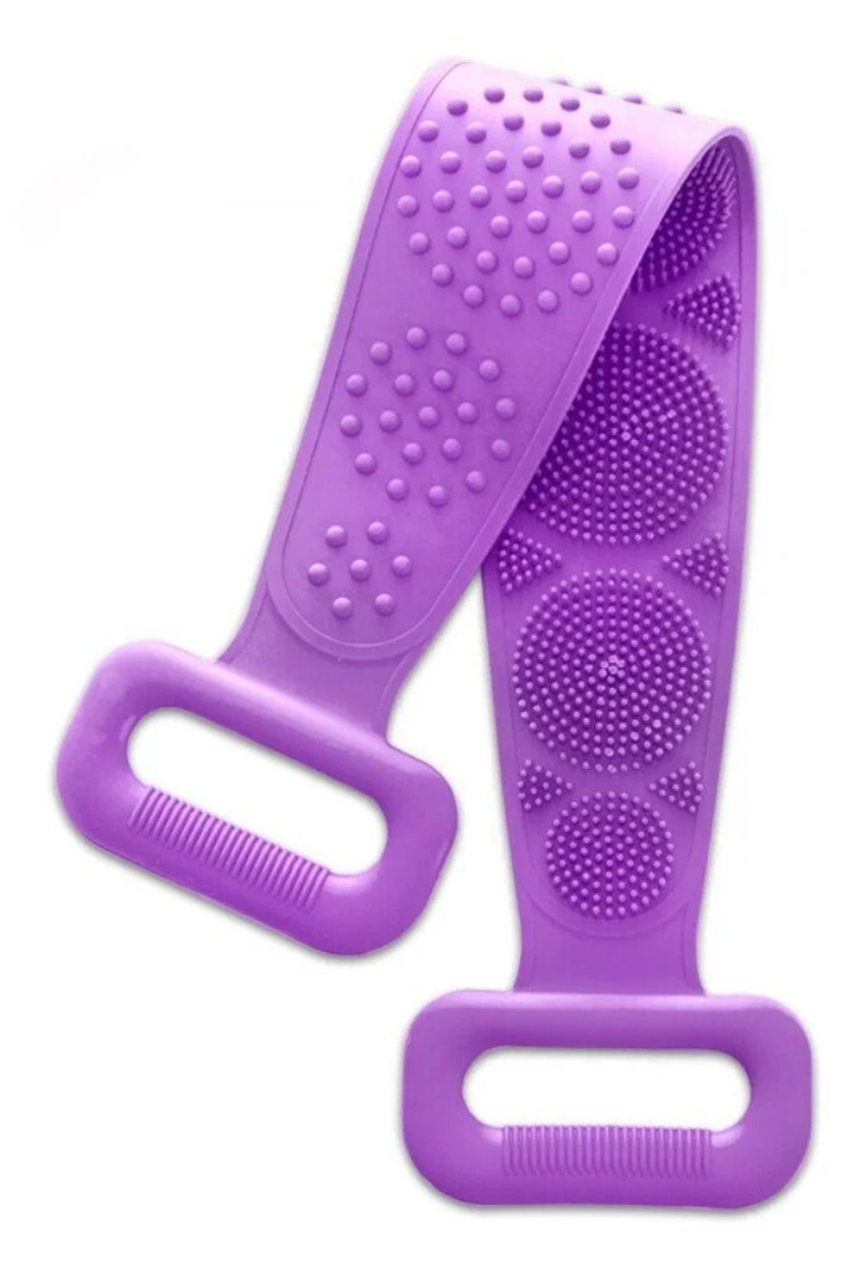 Ok Aksesuar 70 Cm Çift Tarafli Sirt Kesesi -Silikon Duş Kesesi - Peeling Bany