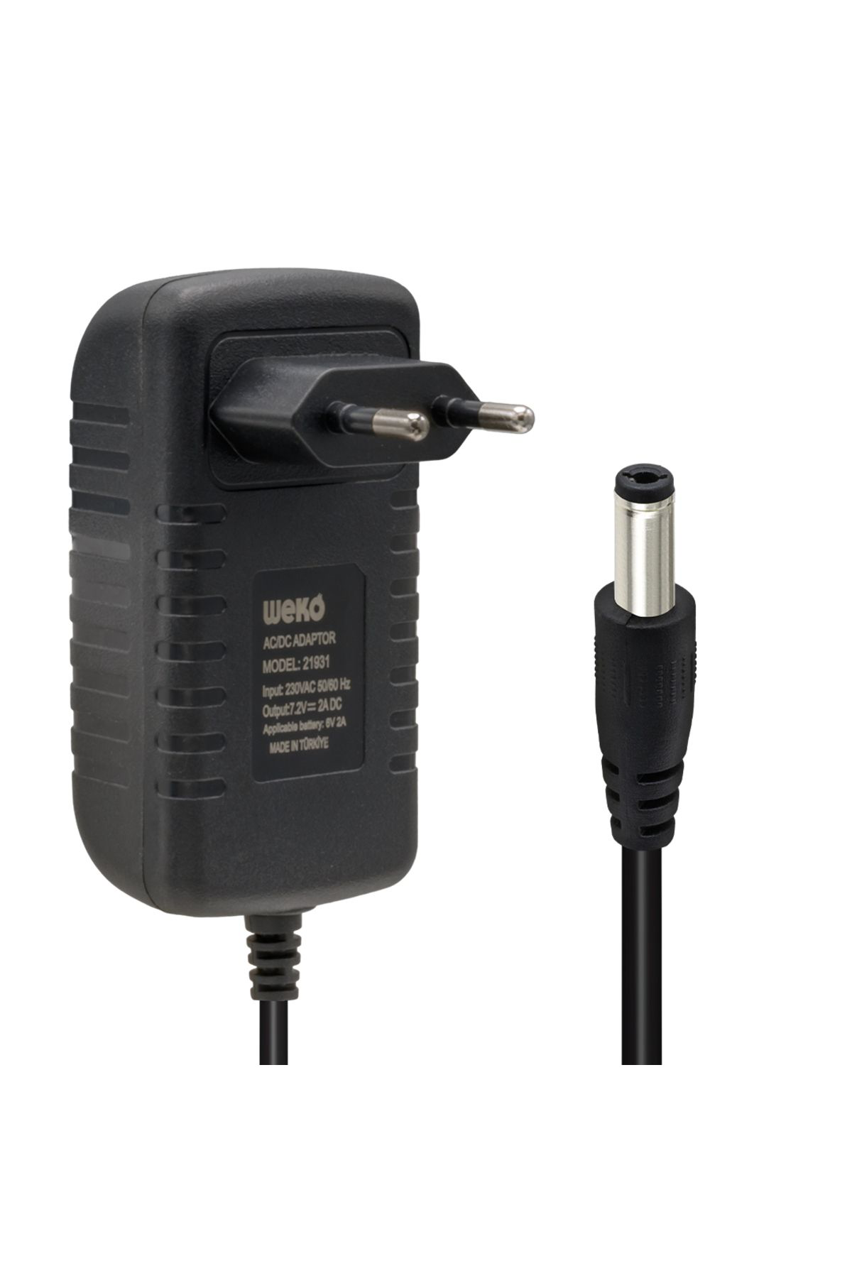 Ok Aksesuar 7.2 Volt - 2 Amper 5.5*2.5 Uçlu Ledli Yerli Üretim Akü Şarj Cihaz