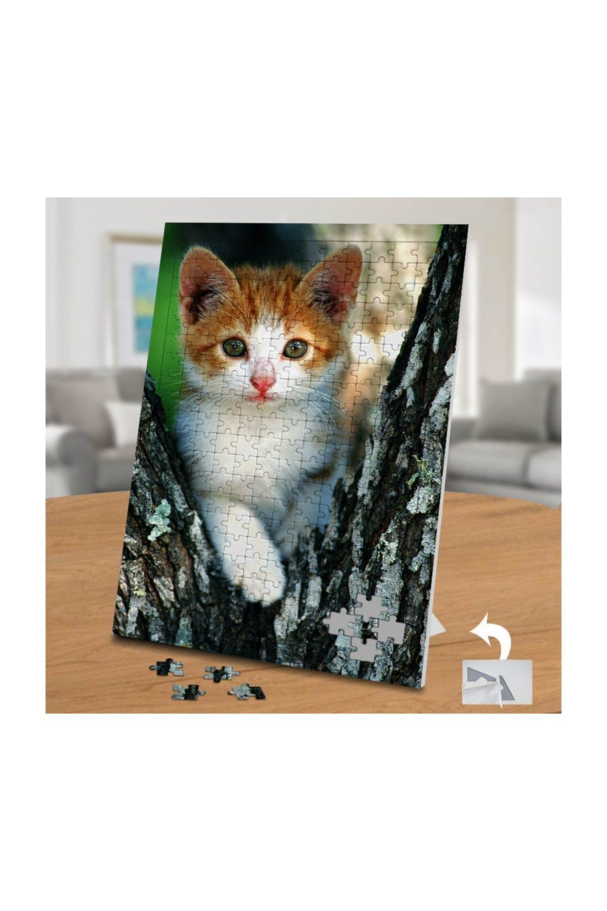 Asilmeydan 74558 Ağaçtaki Sevimli Yavru Kedi   240 Parça Puzzle Yapboz 240 P