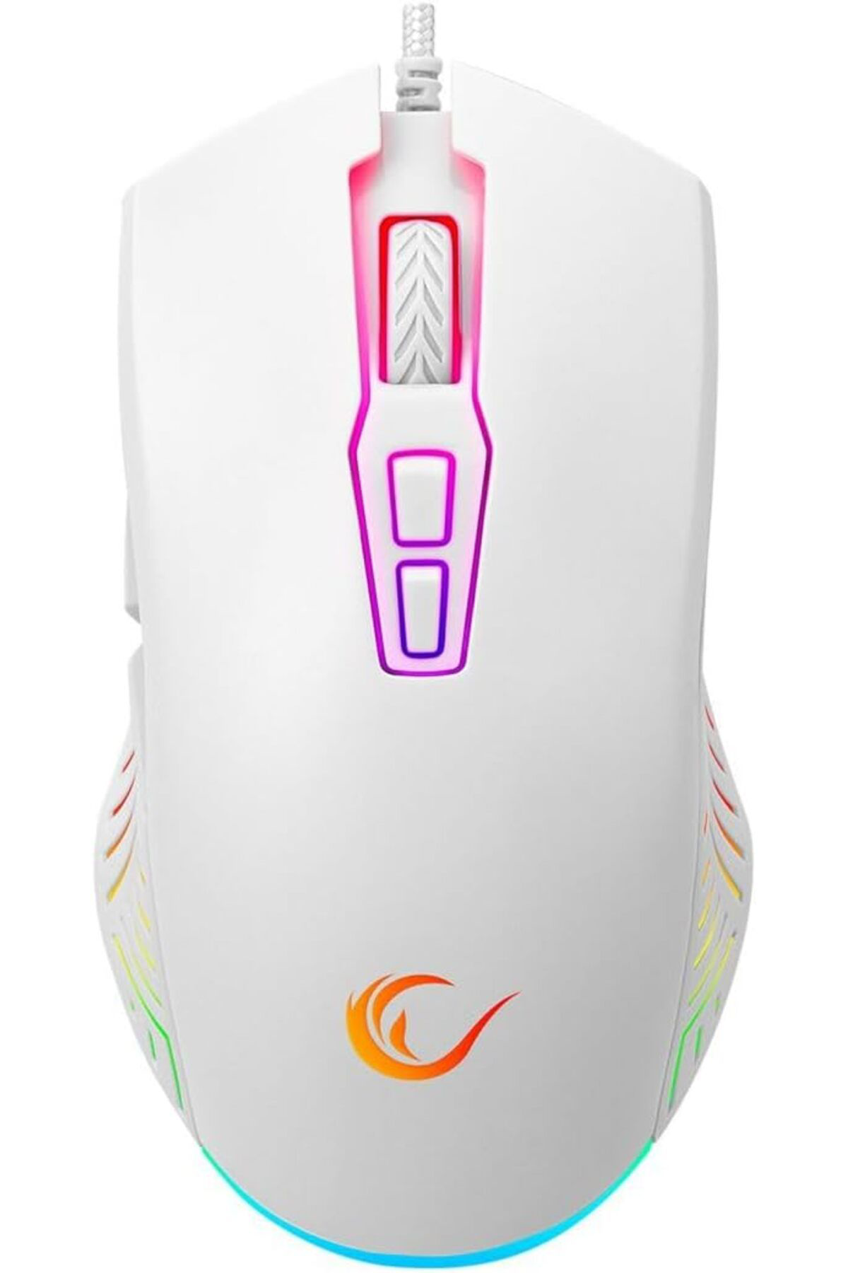 Store 7D Makrolu Beyaz  Oyuncu Mouse - Full Rgb 7200Dpi - Drag Click De
