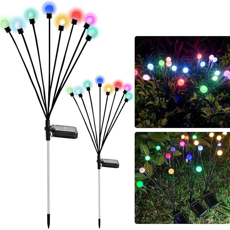 Evimdeyokyok 8 Ledli Güneş Enerjili Bahçe Çiti Aydinlatma Rgb 1 Adet Tdrtr