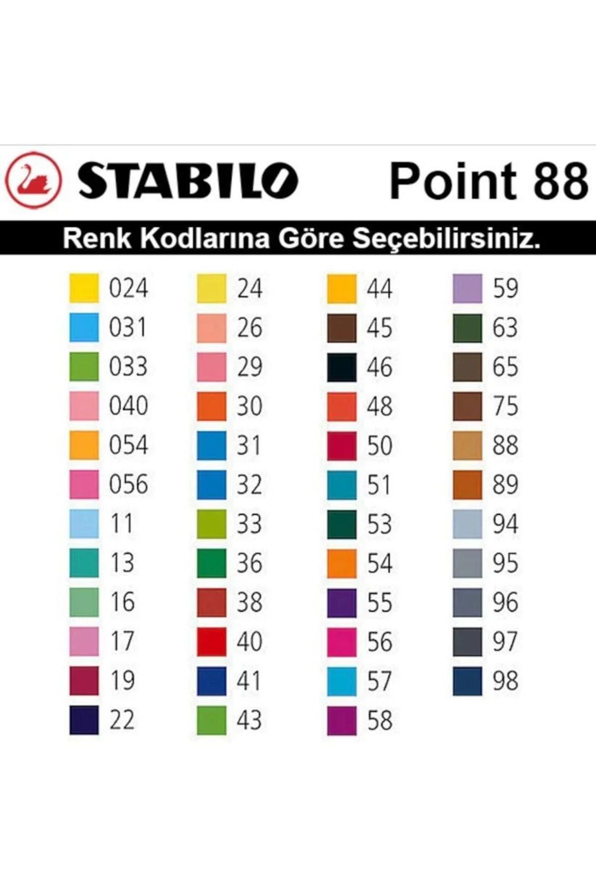 Stabilo 88/36 0,4 Mm Keçe Uçlu Kalem Yeşil (1 Adet)
