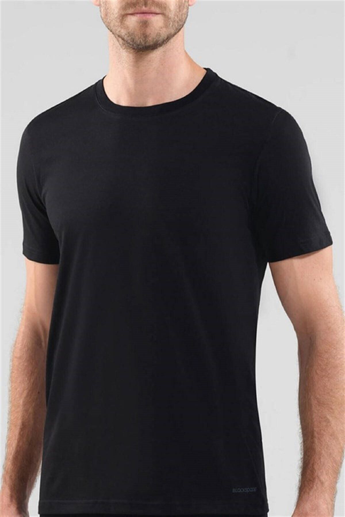 Blackspade 9675 Erkek 2'Li Paket Bisiklet Yaka T-Shirt Fanila