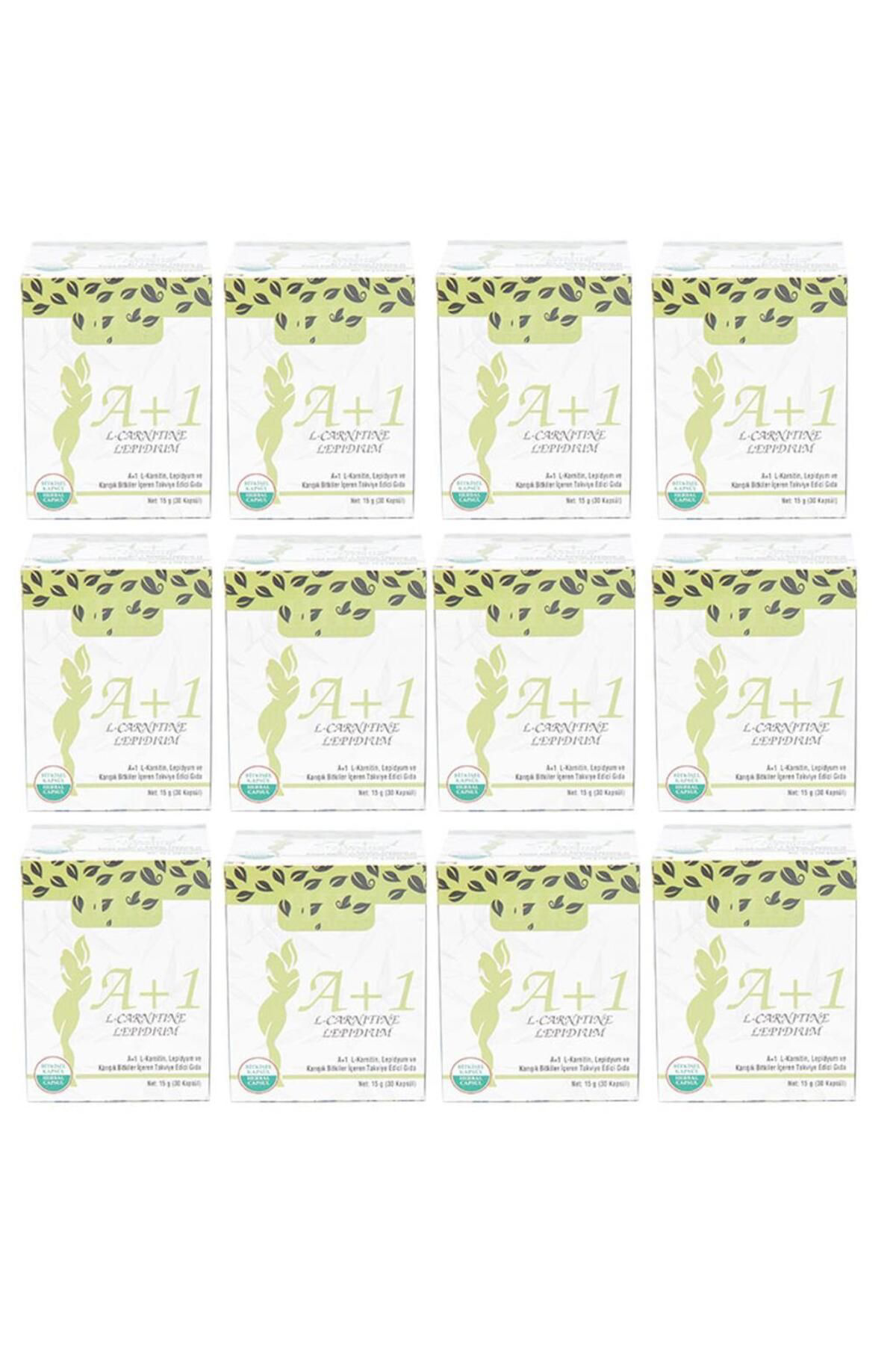 Hhs A1 L-Carnitine Lepidium A 1 Bitkisel 30 Kapsül X 12Adet Kutu