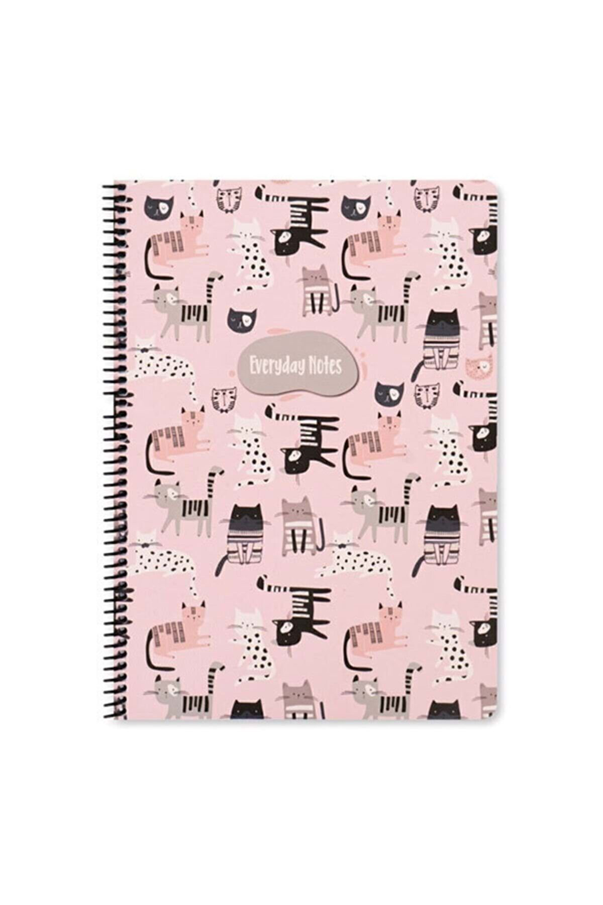 Keskin Color A4 Kareli Defter Animal Friends - Kediler
