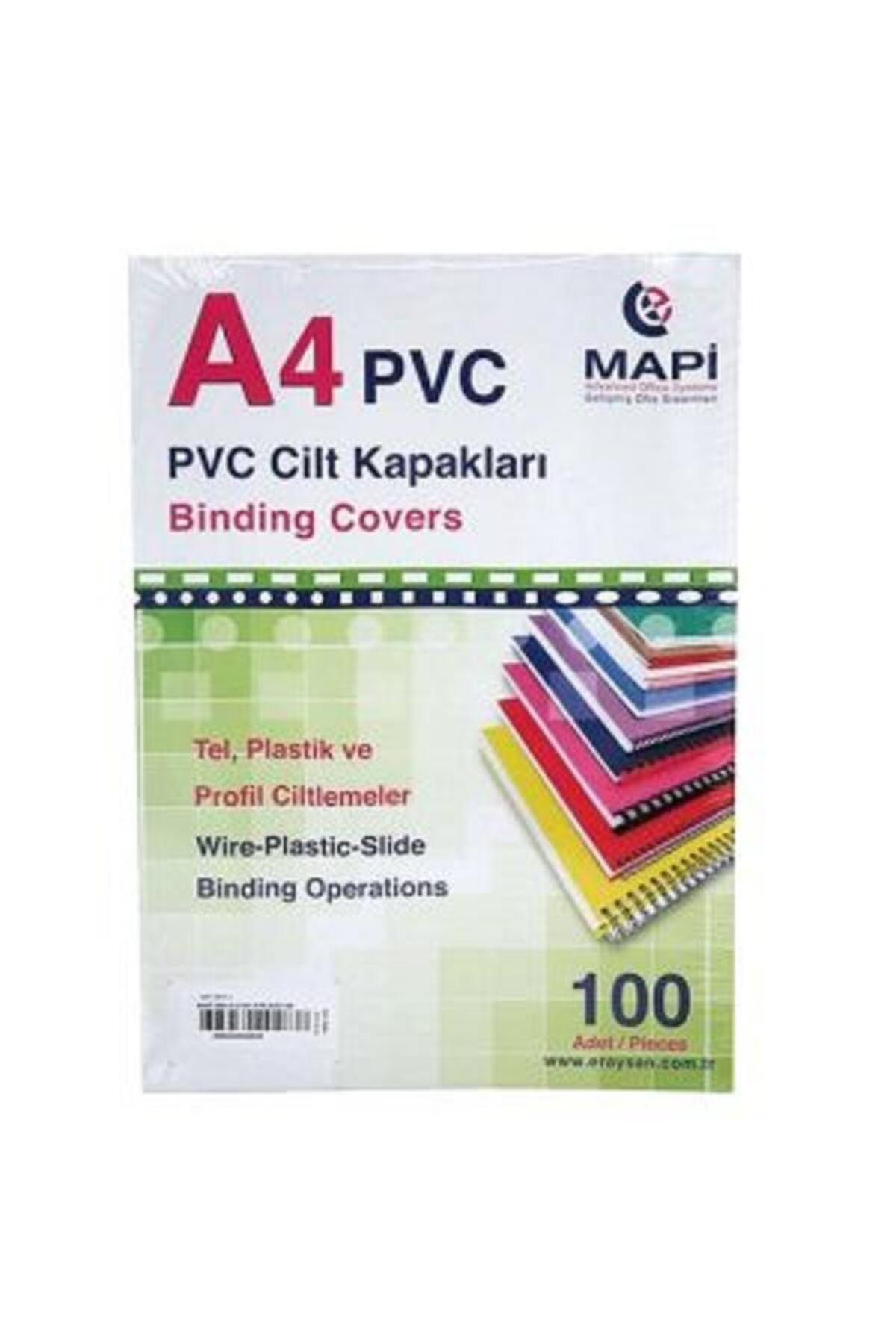 Mapi A4 Pvc Şeffaf Cilt Kapak 100 Lü