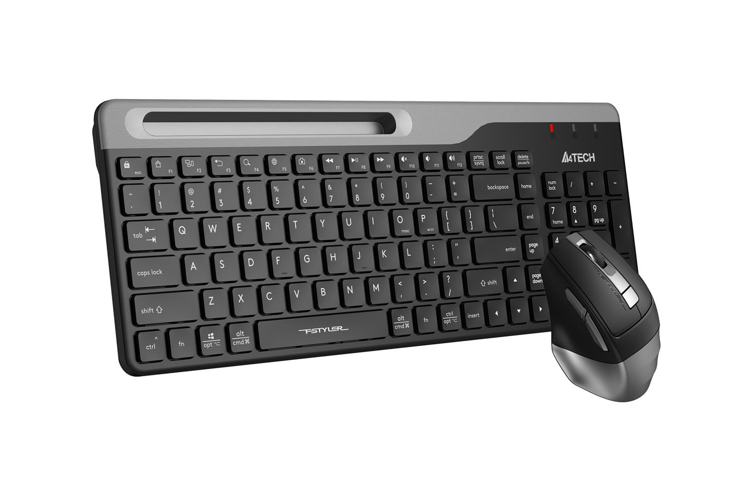 A4 Tech Fstyler FB2535C Gri Bluetooth+2.4G Nano Fn Multimedya Kla