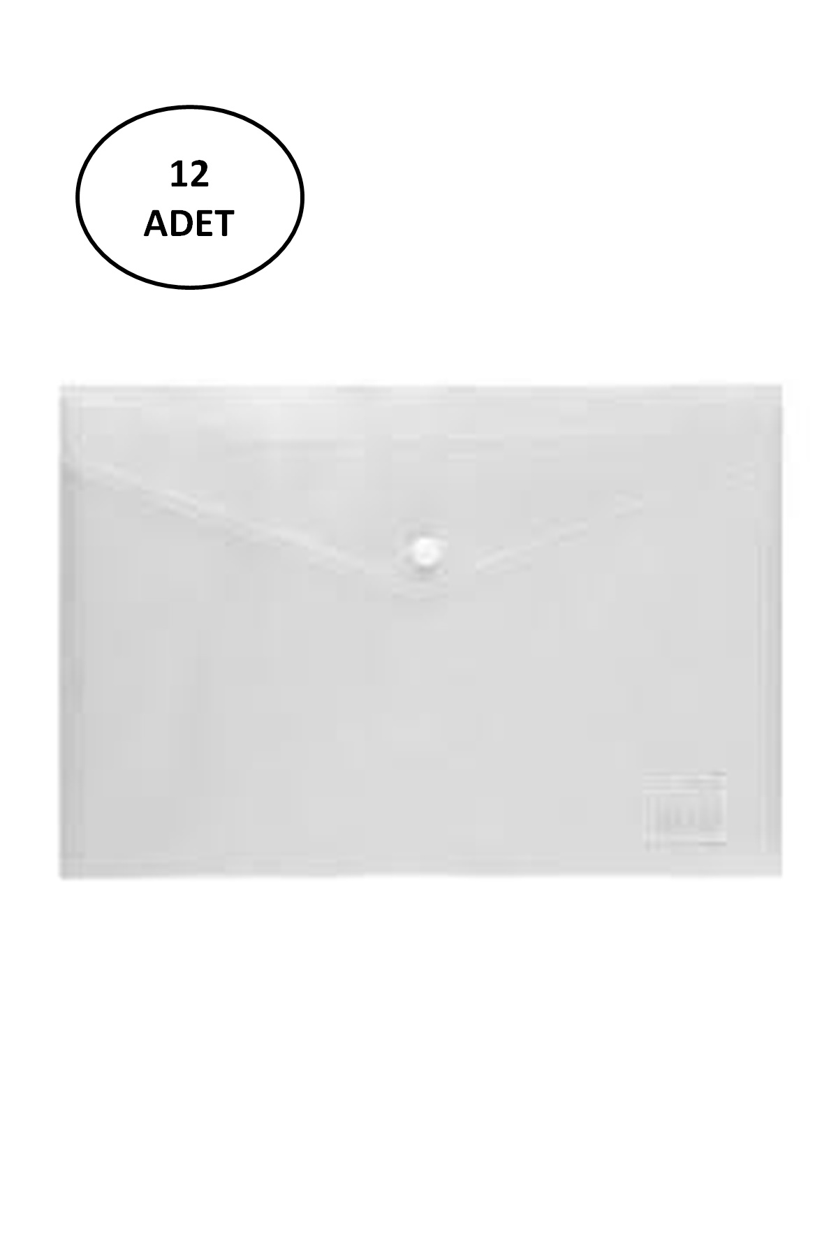 Just Cheap Store Abka Şeffaf Çitçitli Dosya A4 12 Adet