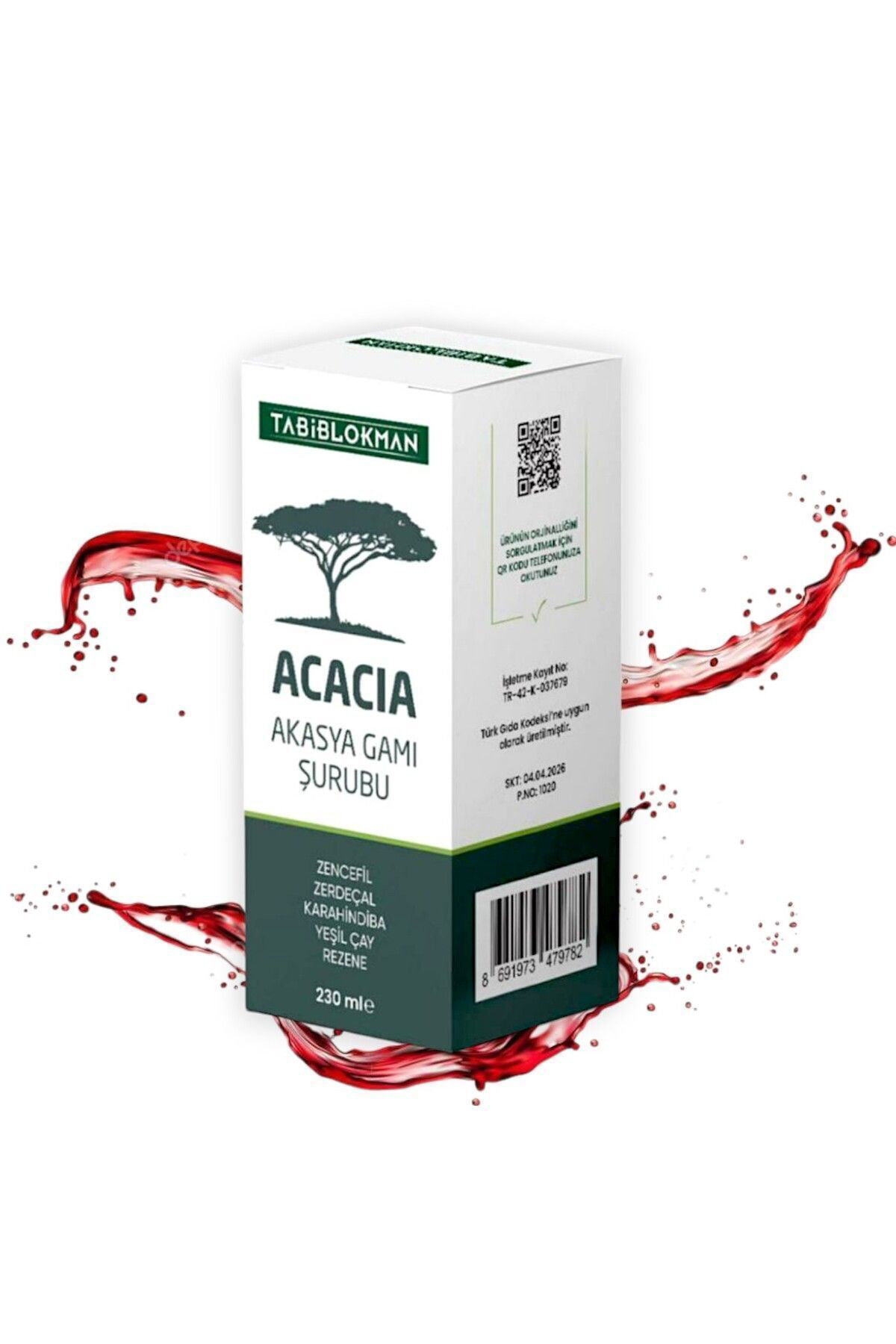 Tabib Lokman Acacia Akasya Gami Şurubu 230 Ml X 2 Adet