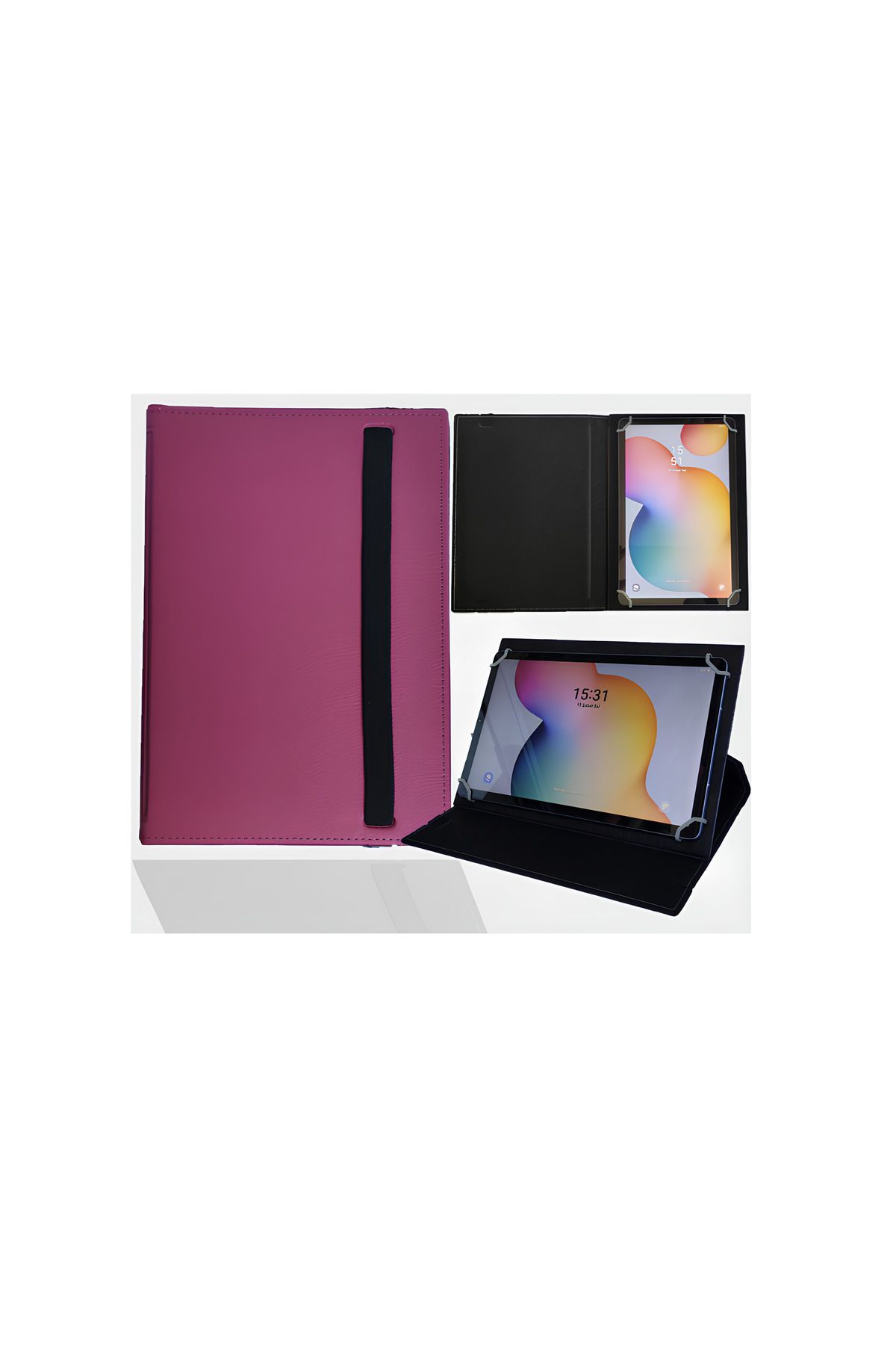 Piyasasepeti Acer İconia One 7 - B1-730Hd - 7" Tablet Uyumlu Standli Üniversal Kapakli Tablet Kilifi