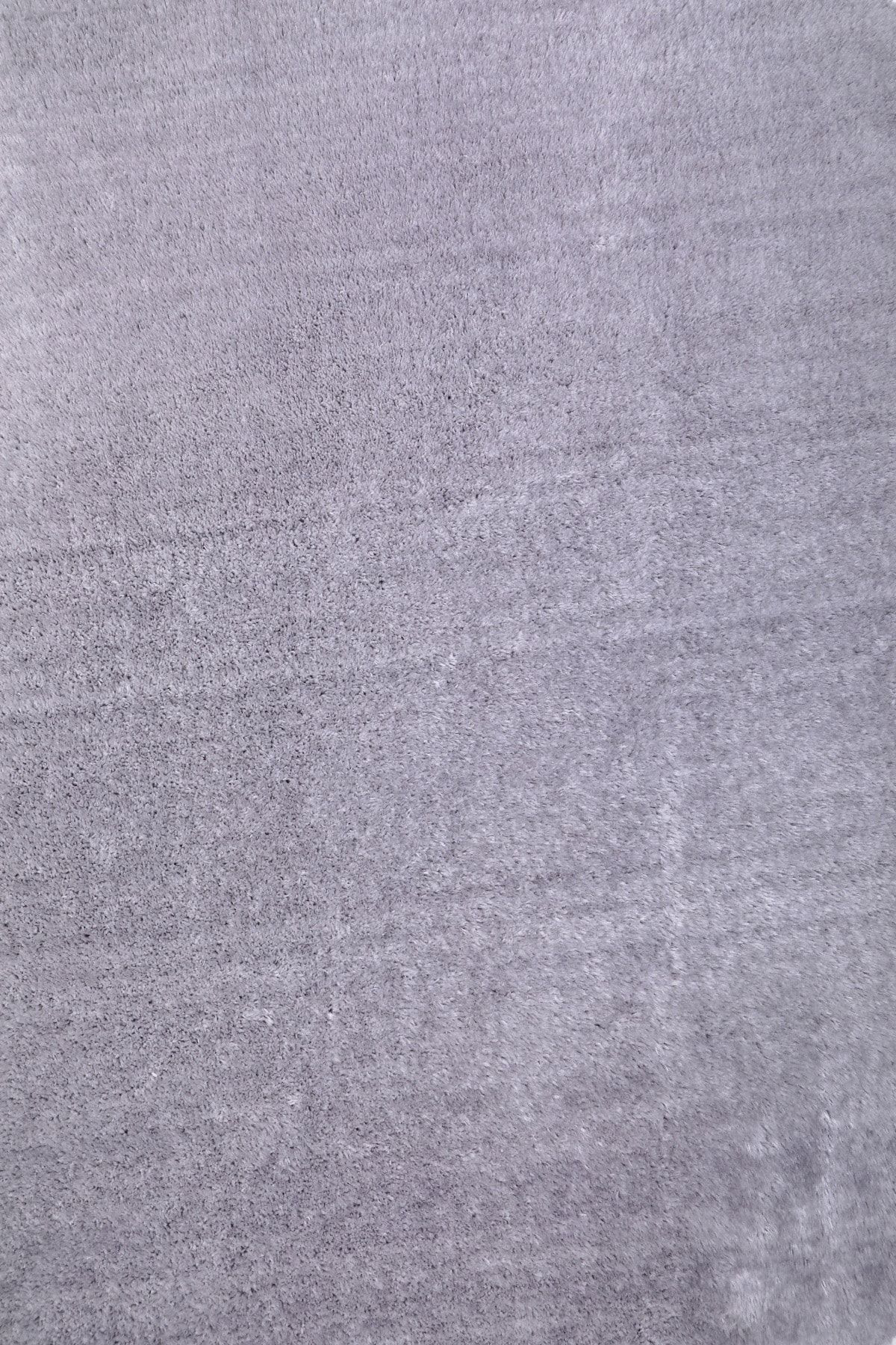 Dijidekor Açik Gri Mürdüm Yuvarlak Post Dokuma Hali Peluş Antibakteriyel Ba