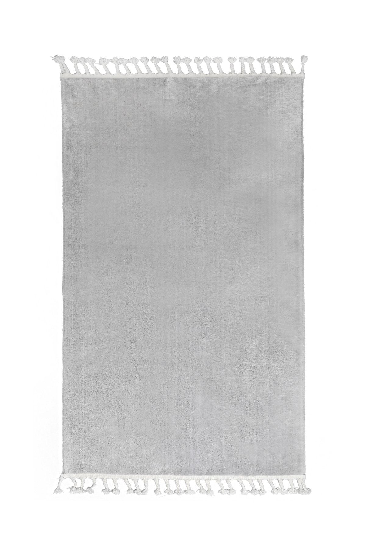 Dijidekor Açik Gri Post Peluş Dokuma Hali Saçakli 4 M2 Salon Halisi 150X233