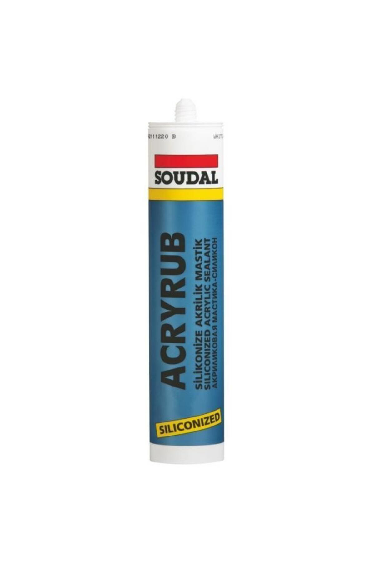 Soudal Acryrub Silikonize Mastik 310 Ml Beyaz