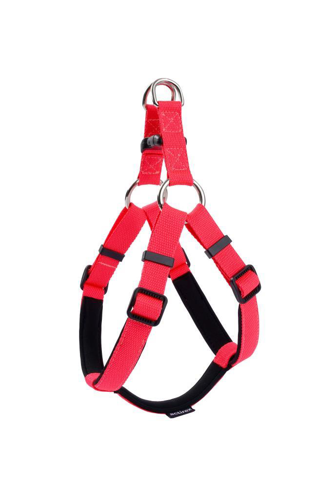 Actirex  Neon Ayarlanir Köpek Gövde Tasmasi Red L 15-20 Kg Olan Kö