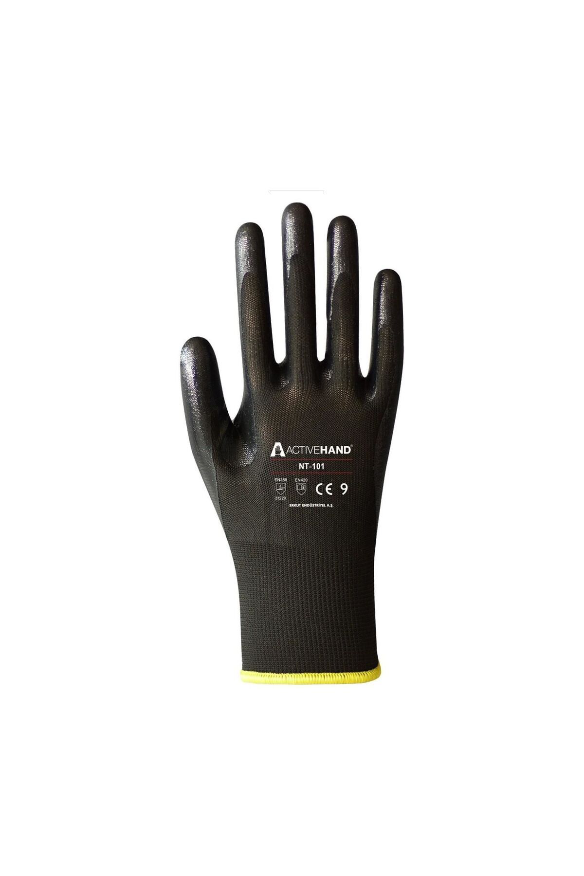 K&A Active Nt 101 Pu Siyah Nitril Eldiven 10 Numara