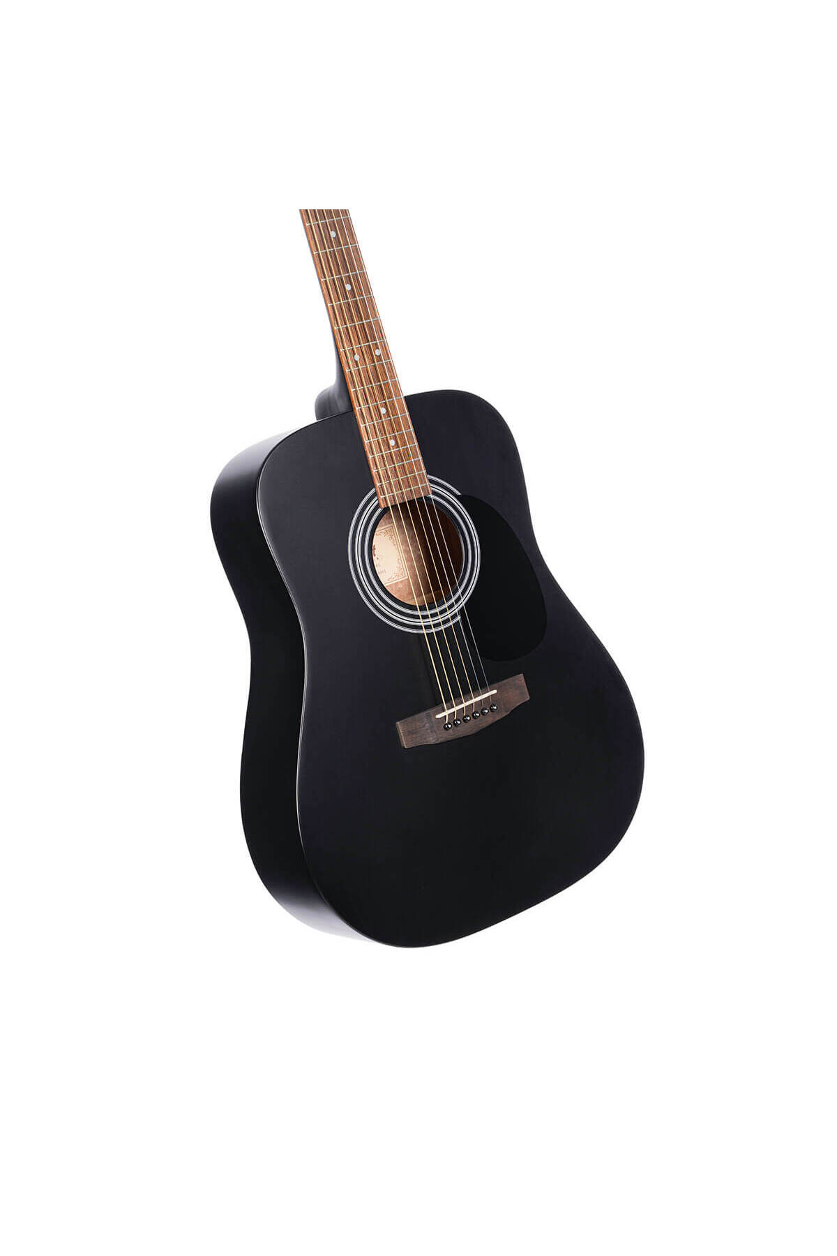 Cort Ad810bks Akustik Gitar, Siyah Satin, Ladin Kapak, Ad810 Mat Siyah