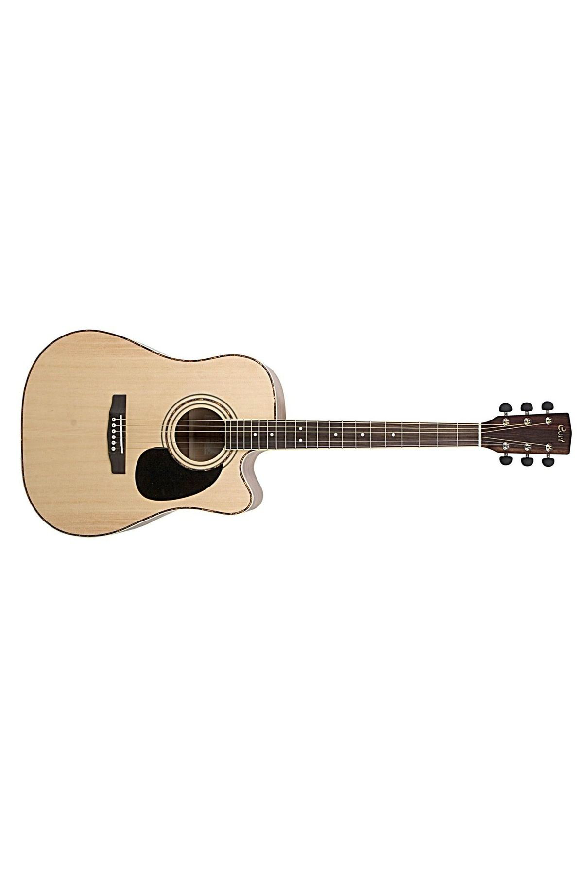 Cort Ad880cens Elektro Akustik Gitar, Natürel Satin, Ladin Kapak, Elek
