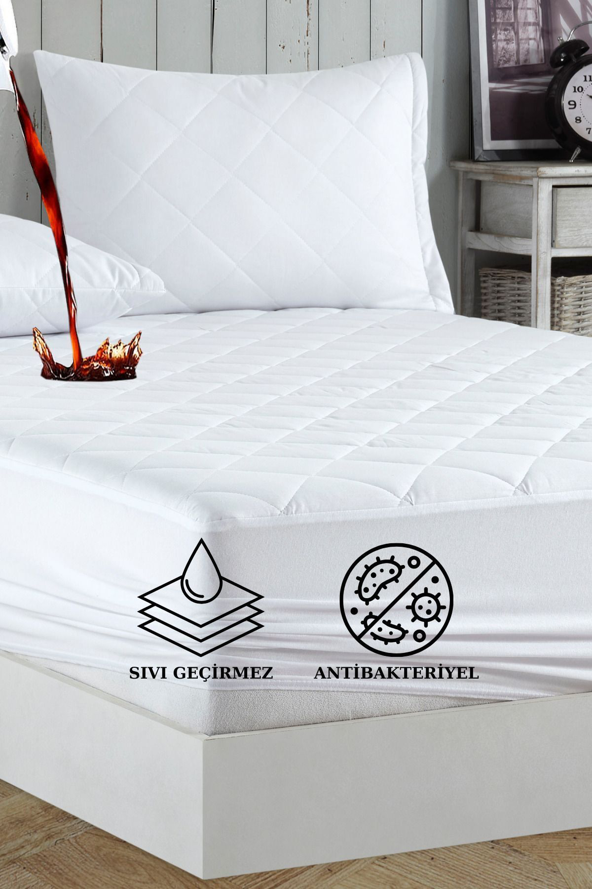 Formeya Adelya Kapitone Fitted Full Kenar Su Sivi Geçirmez Yatak Koruyucu