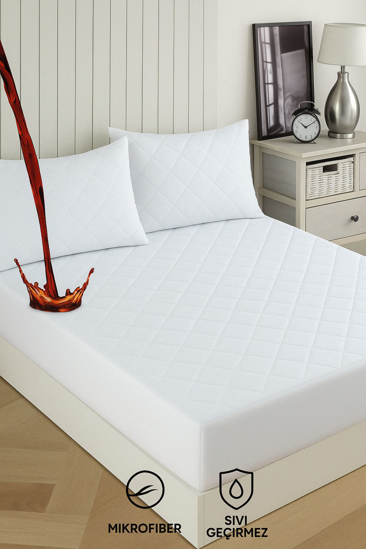 Formeya Adelya Kapitone Fitted Full Kenar Su Sivi Geçirmez Yatak Koruyucu