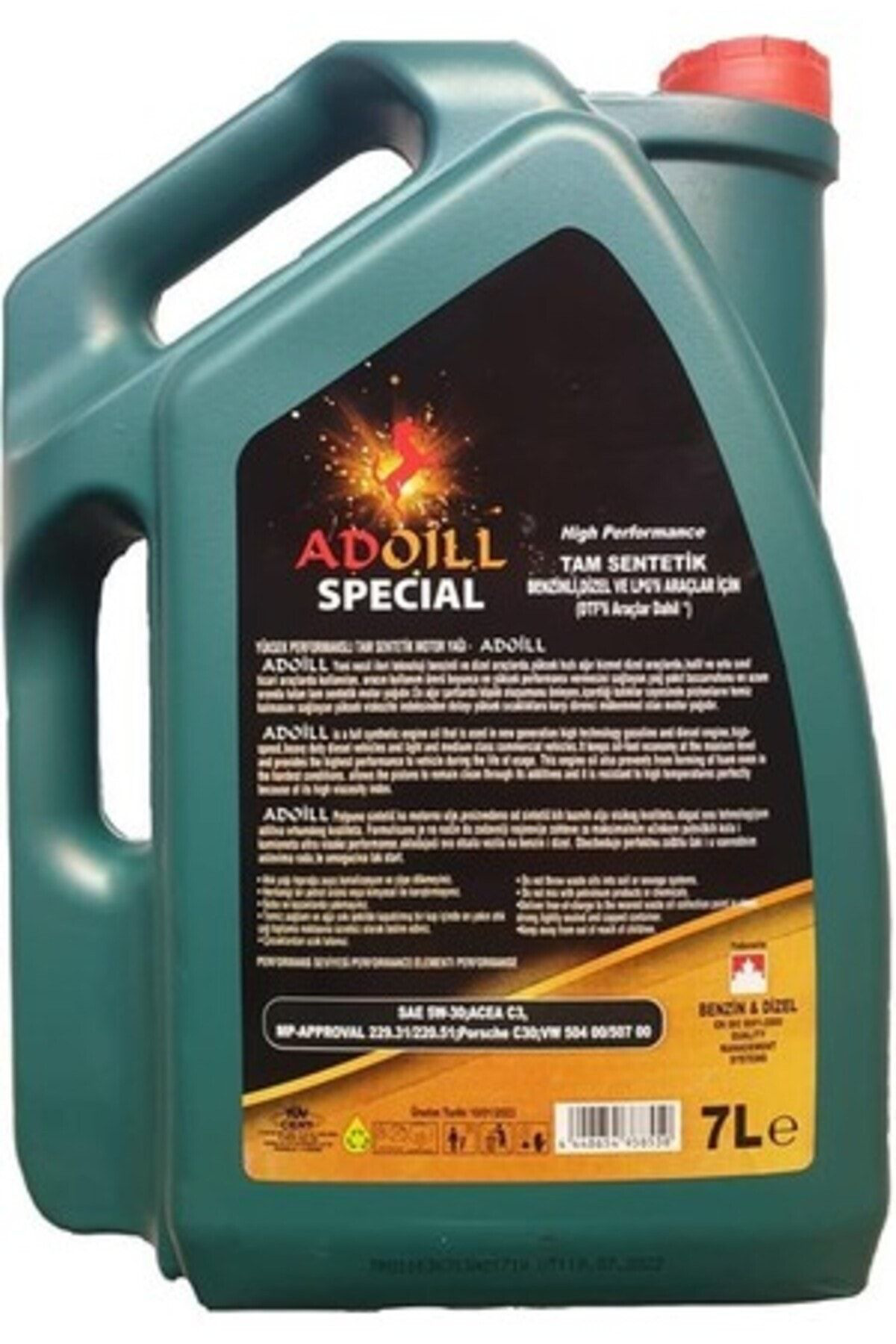 Adoil Adoil 5W30 Dpf 7Lt Motor Yağ Turbo Dizel 2023 Üretim