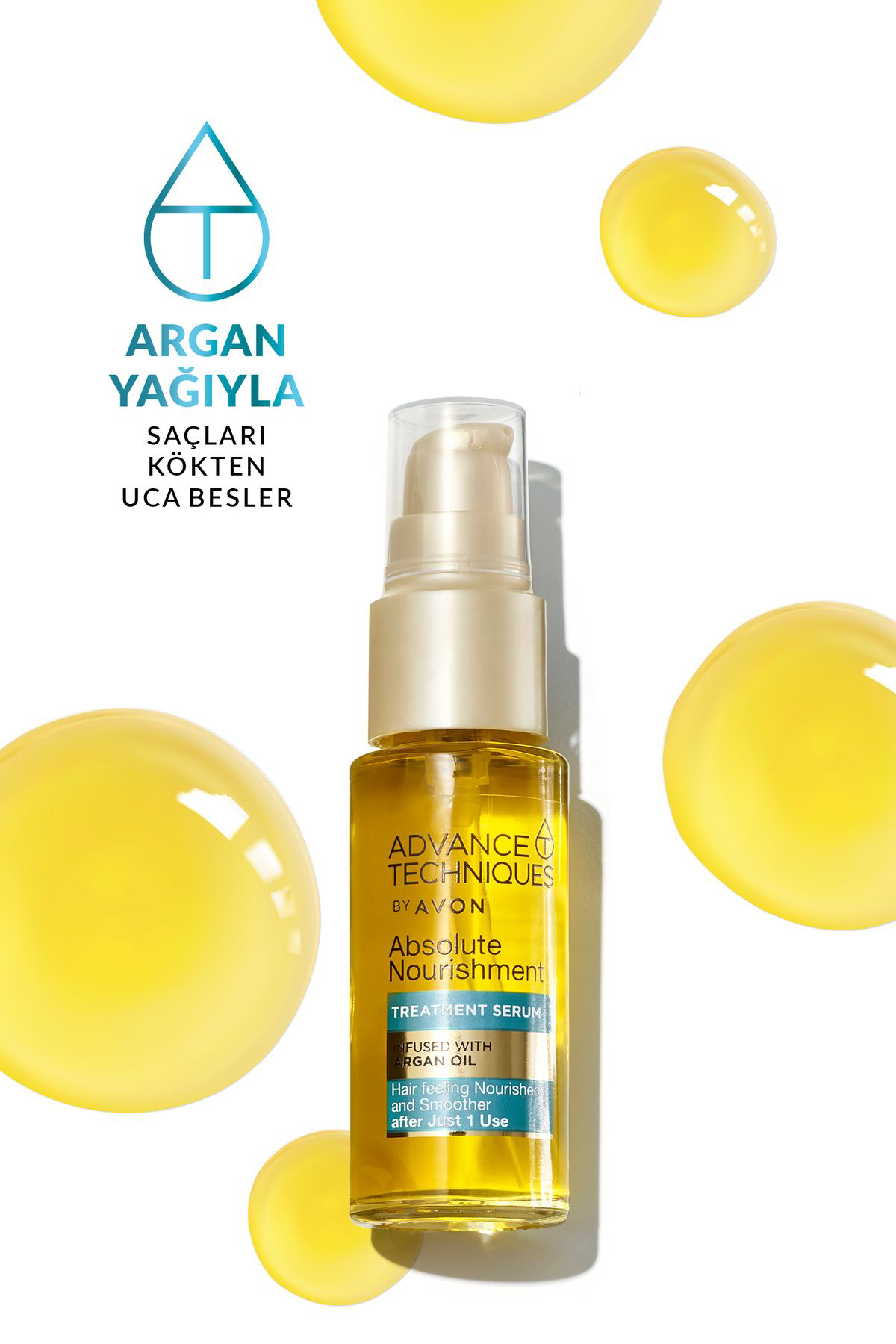Avon Advance Techniques Argan Yaği İçeren Besleyici Saç Serumu 30 Ml. 