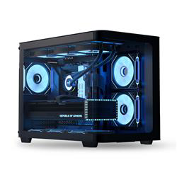 Aerocool AE P300C BK 3x12cm Mirror A-RGB Fanlı, Panoramik Tempere