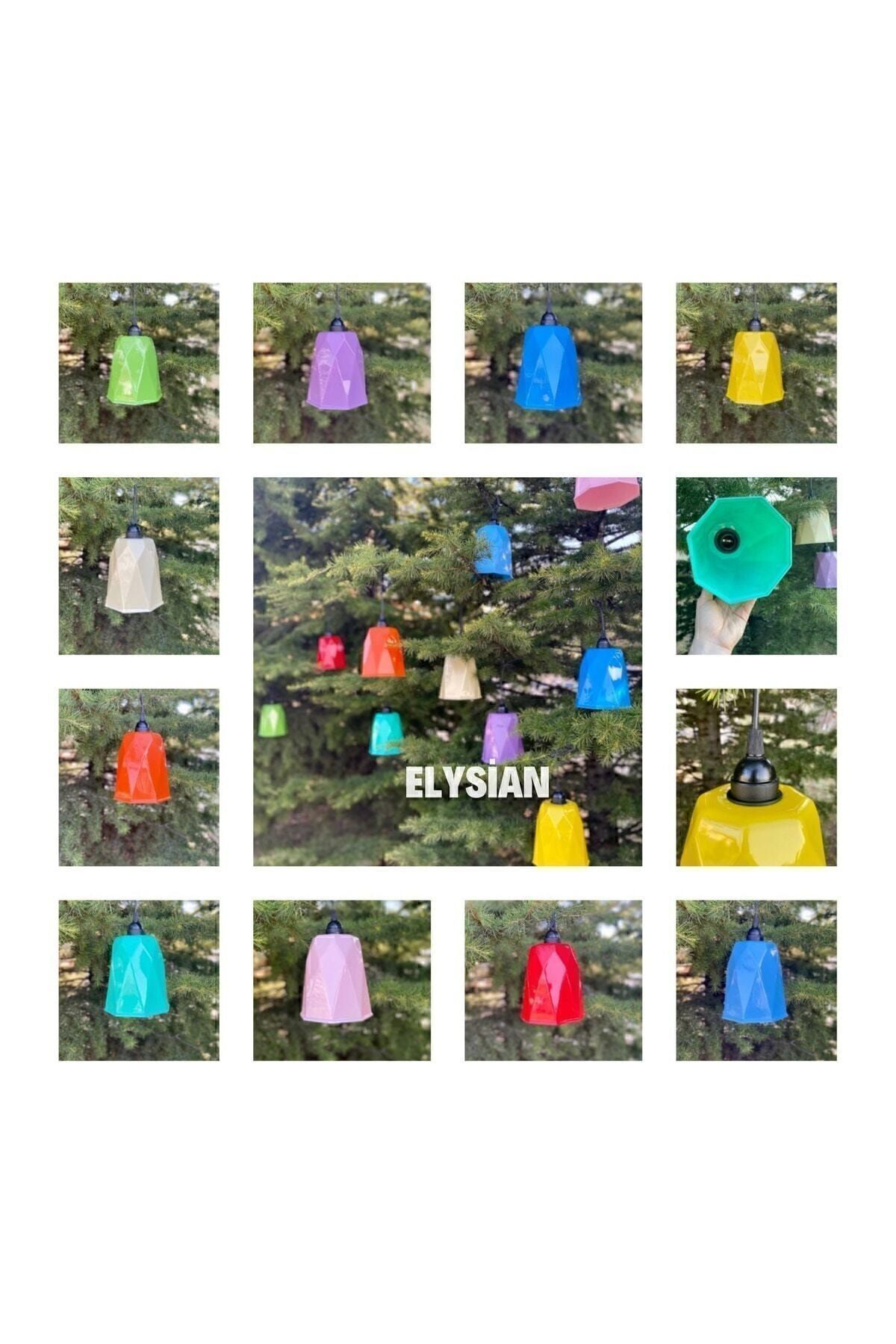Elysian Ağaç Feneri 10 Adet Rengarenk Bahçe Aydinlatma Dekoru Su Geçirmez