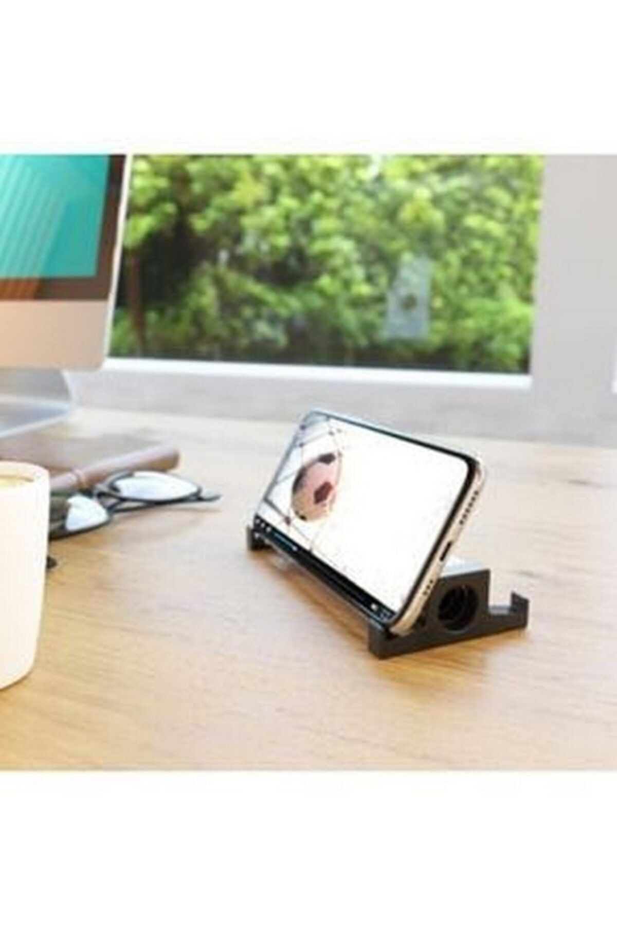 Seowood Ahşap Akustik Telefon & Tablet Standi. Ses Artirma Ve Sese Akusti