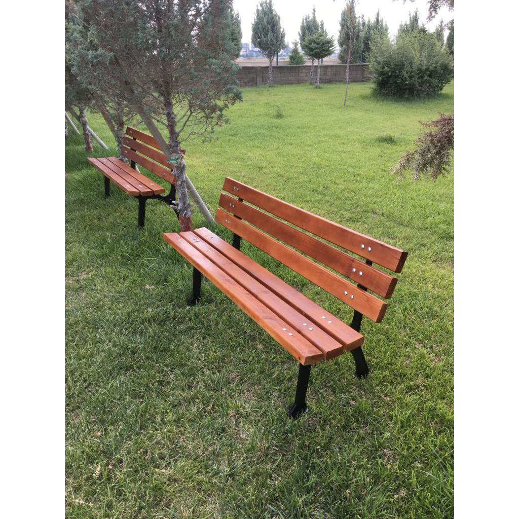 Abronya Ahşap Bank Döküm Ayakli Bank Ahşap Bahçe Banki Park Oturma Bankla