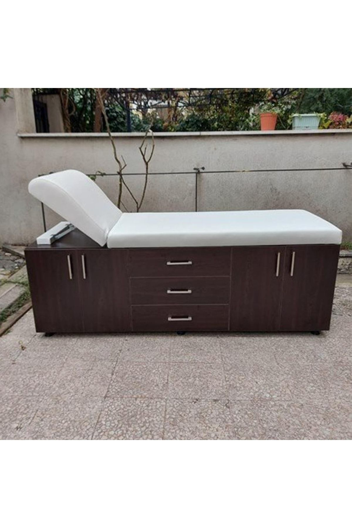 Medikalbirlik Ahşap Muayene Masasi 2 Dolapli 4 Çekmeceli